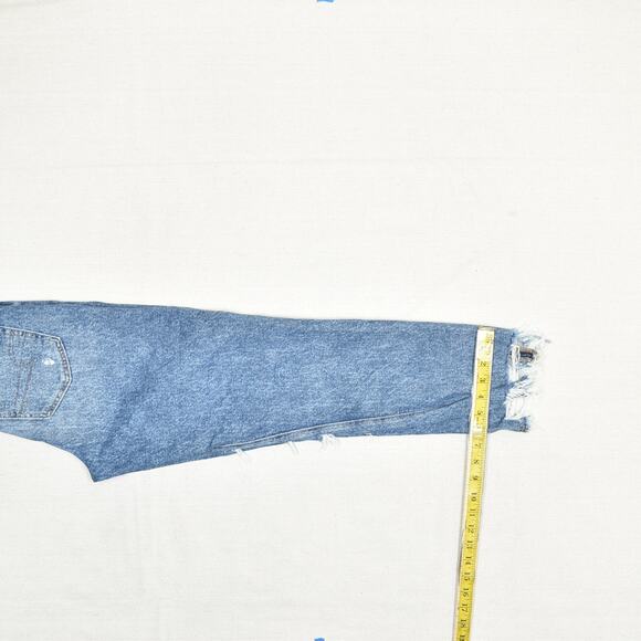 NEW American Eagle Women's Mom Jeans Highest Rise Cotton Blend Blue Size 4 / 27W - Picture 6 of 8